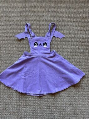 Sweet Society / Hot Topic Lavender corduroy dress with bat wings